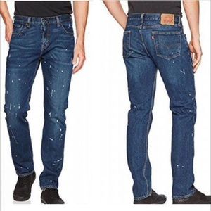 Levi’s 501 Straight Leg Button Fly Paint Splatter Jeans Men’s Size 28